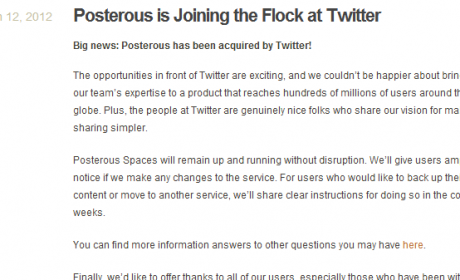 Twitter acquires posterous