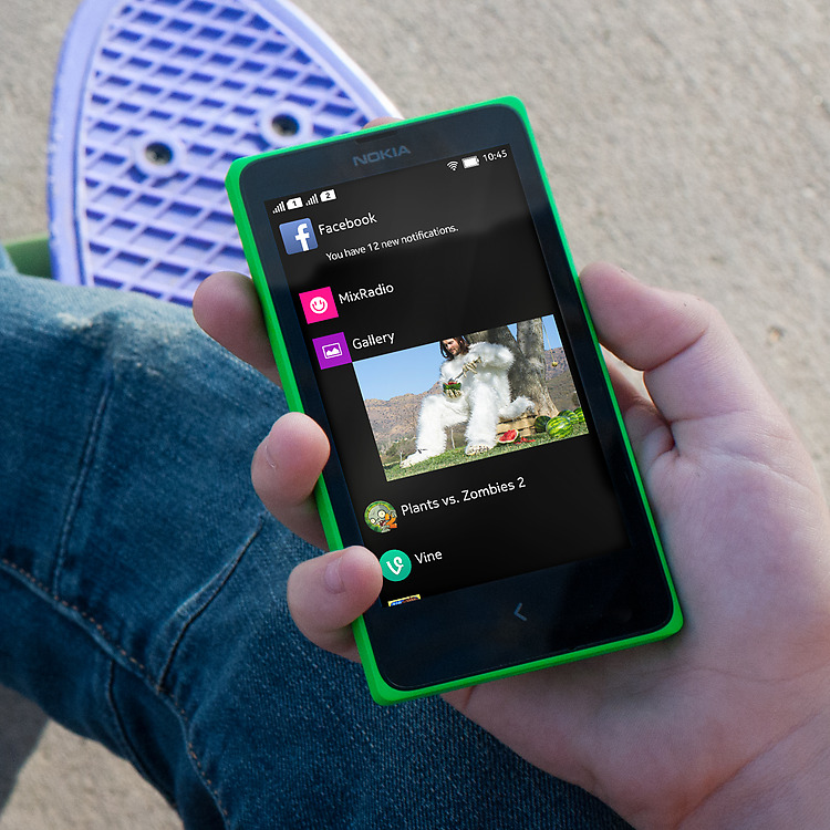 Pre-installed apps on the Nokia X