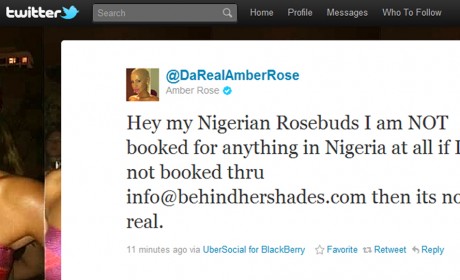 Amber Rose's Tweet Screenshot