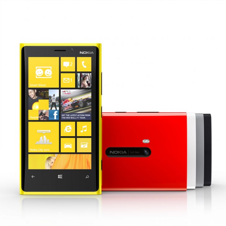 The Lumia 920 has a 4.5-inch display